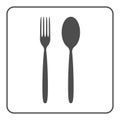 Spoon and fork icon