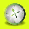 Spoon fork icon vector kitchen illustration Royalty Free Stock Photo