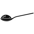 Spoon full with sugar black simple icon vector illustration isolated on white background. Royalty Free Stock Photo