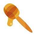 Spoon honey sweet organic flat icon with shadow