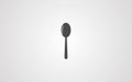 Spoon vector icon sign symbol Royalty Free Stock Photo