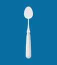 Spoon isolated. Kitchen cutlery for eating. silverware