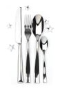 Spoon, knife, teaspoon and fork with stars Royalty Free Stock Photo