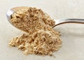 Spoon of maca powder Royalty Free Stock Photo