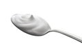 Spoon of milk cream