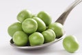 Spoon of Peas Royalty Free Stock Photo