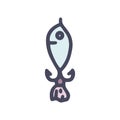 spoon spinner balancer color vector doodle simple icon