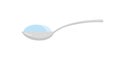 Spoon with sugar salt icon. Side view powder spoon for tea or coffee Royalty Free Stock Photo