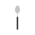 Spoon vector illustration denner utensil kitchen silverware icon food. Restaurant symbol cutlery equipment design object. Royalty Free Stock Photo