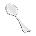 Spoon on white background illustration