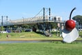 The Spoonbridge and Cherry at the Minneapolis Sculpture Garden in Minnesota Royalty Free Stock Photo