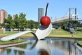 The Spoonbridge and Cherry at the Minneapolis Sculpture Garden in Minnesota Royalty Free Stock Photo