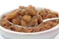 Spoonful of Canned Blackeye Peas Royalty Free Stock Photo