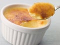 Spoonful of Creme Brulee Royalty Free Stock Photo