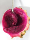 a spoonful of dragon fruit