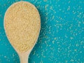 Spoonful of Dried Natural Bulgar Wheat