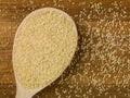 Spoonful of Dried Natural Bulgar Wheat