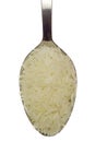 Spoonful of long grain rice Royalty Free Stock Photo