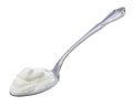 Spoonful of Yogurt with clipping path