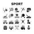 Sport Active Competitive Game Icons Set Vector Royalty Free Stock Photo
