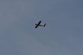 Sport Airplane in Sky passing by flight propeller aviation small