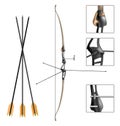 Sport archery bow and arrow Royalty Free Stock Photo