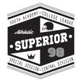 Sport Athletic Superior College t-shirt design for apparel