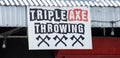 Triple Axe Throwing Royalty Free Stock Photo