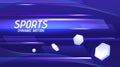 Sport background. Abstract graphic shapes. Dynamic sound speed with lines for motion design. Music waves. Geometric