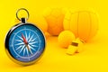 Sport background with compass Royalty Free Stock Photo