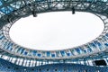 Sport Backgrounds. Soccer stadium. Image of empty football stadium background