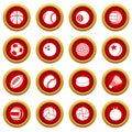 Sport balls icons set play types, simple style