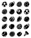 Sport balls set. Vector Royalty Free Stock Photo