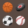 Sport balls tournament win round basket soccer equipment and recreation leather group traditional different