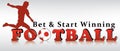 Sport Bet advertising sticker for print