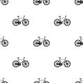 Sport bike racing on the track. Speed bike with reinforced wheels.Different Bicycle single icon in black style vector