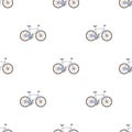 Sport bike racing on the track. Speed bike with reinforced wheels.Different Bicycle single icon in cartoon style vector