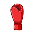 sport boxing gloves cartoon vector illustration