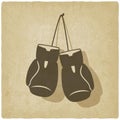 Sport boxing old background