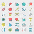 Sport bright icons