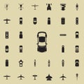 sport car icon. Transport view from above icons universal set for web and mobile