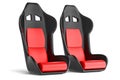 Sport car leather seats Royalty Free Stock Photo