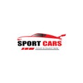 sport car logo template design vector - Vector Royalty Free Stock Photo