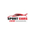 sport car logo template design vector - Vector Royalty Free Stock Photo