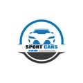 sport car logo template design vector - Vector Royalty Free Stock Photo