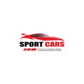 sport car logo template design vector - Vector Royalty Free Stock Photo