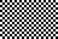 Sport car race pattern. Chess black white seamless background. Vector texture Royalty Free Stock Photo