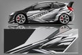 Sport car racing wrap design. vector design. - Vector