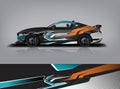 Sport car racing wrap design,vector design ,Vector eps 10.