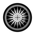 Sport car titanium rim icon Royalty Free Stock Photo